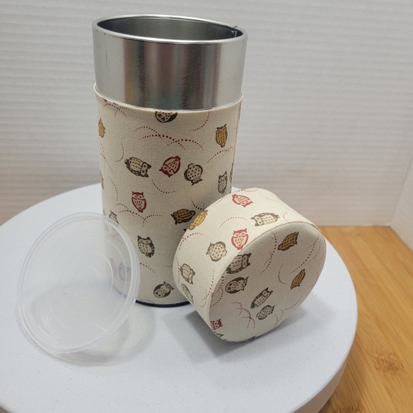 Oriental Tea Canister Tea Caddy Japanese Style Owls - Picture 3 of 14